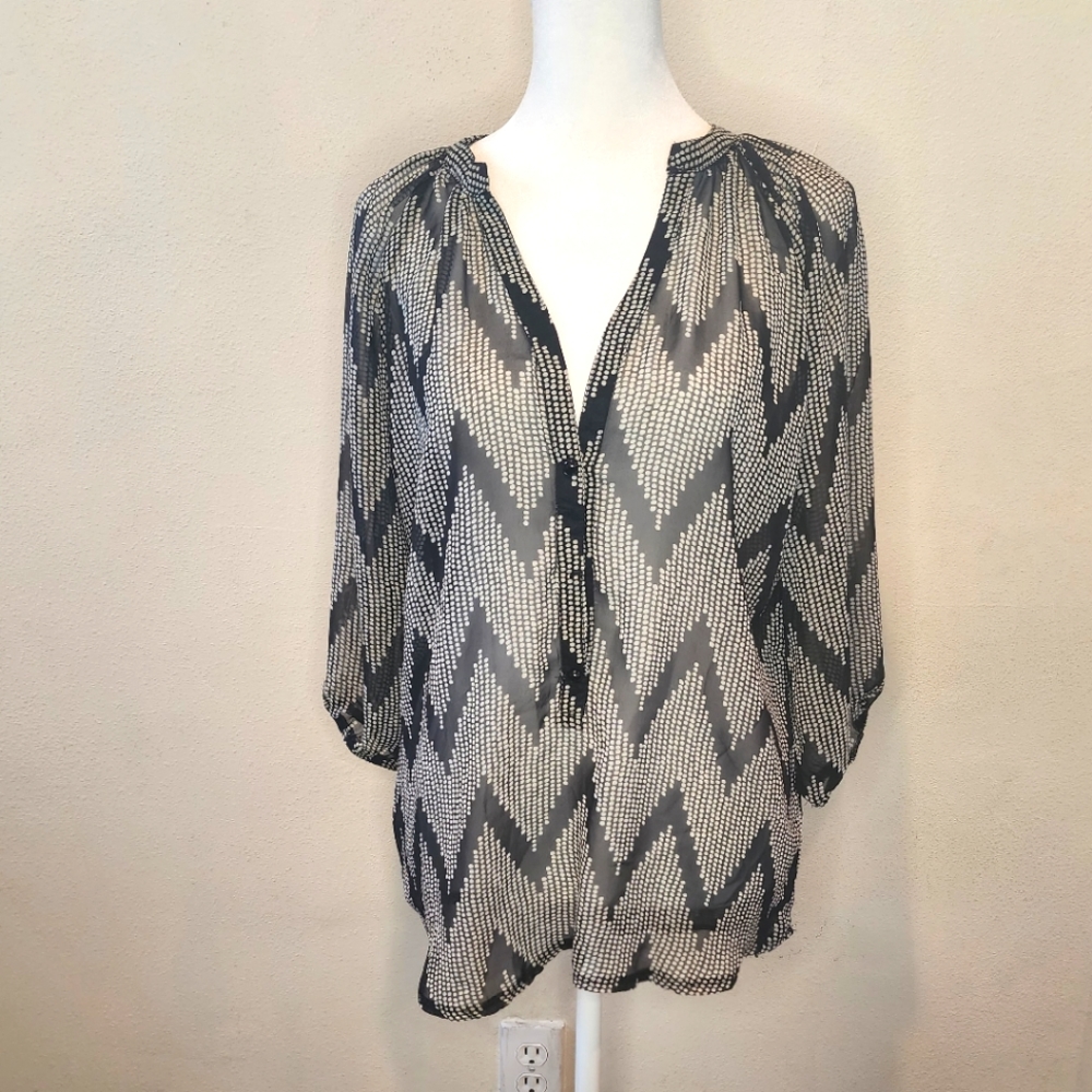 Lucky brand sheer top XL